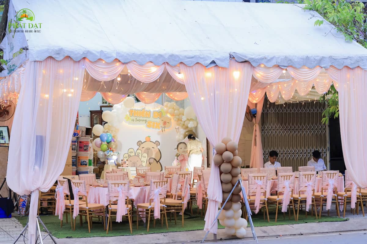 ý tưởng tổ chức tiệc thôi nôi